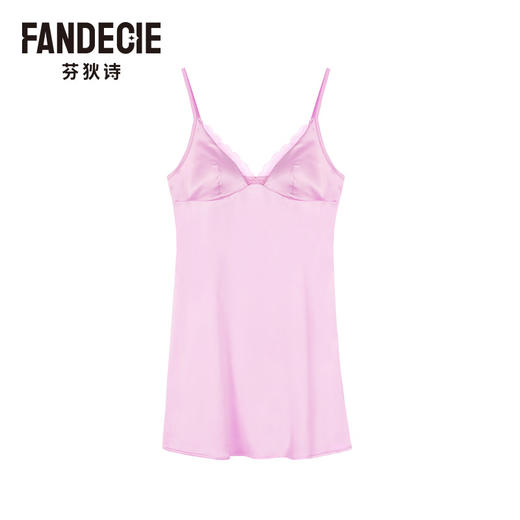 2F【Fandecie芬狄诗】性感V领睡裙刺球带胸垫家居吊带裙L00403 商品图1