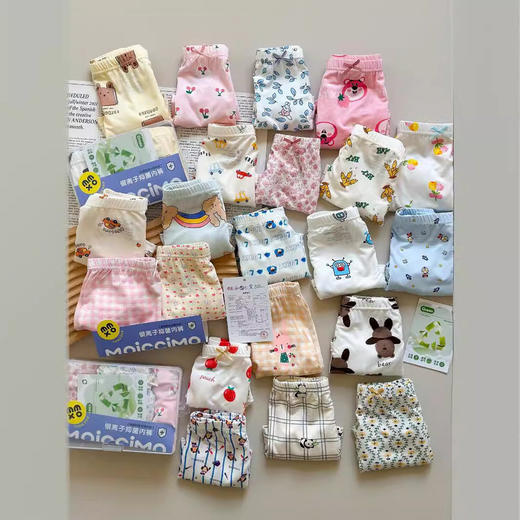 可爱卡通印花男女宝宝夏季新款舒适亲肤简约透气中腰平角四角内裤 商品图4