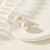 三彩2025新款法式简约通勤轻奢珠光合成面包珍珠女式耳钉耳饰养耳 商品缩略图1