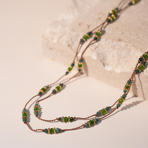 北京仓｜Tityaravy-PADMA-透辉石 长项链［法国设计师］ 商品图0