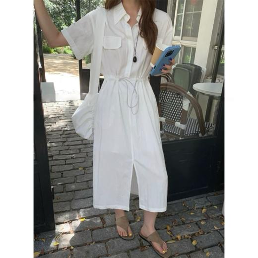 【门店同款】ENJOY夏季极简抽绳衬衣长裙 162846914 商品图1