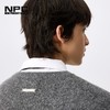 NPC潮牌【糯米绒】袖口撞色条纹圆领廓形针织毛衣男落肩NP4CSW15 商品缩略图1