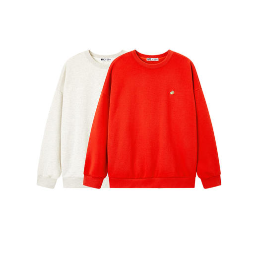 NPC潮牌五路财神【雅丹风】印花圆领卫衣男舒适宽松NP4AST14 商品图1