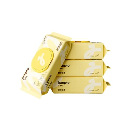 洁比兔80抽柠檬厨房湿巾加大加厚1包/3包 商品图0