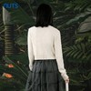 NUTS商场同款春秋季学院风气质直筒短款针织衫开衫外套女412052078 商品缩略图4