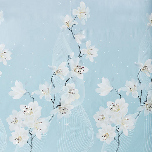 罗莱T 寻光若汐全棉四件套 蓝色 200×230cm 商品图2