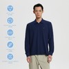 oneup珠地宽松长袖Polo 商品缩略图1