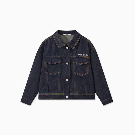 【MQD】女大童秋季新品学院风潮酷休闲百搭牛仔衬衫外套 商品图5