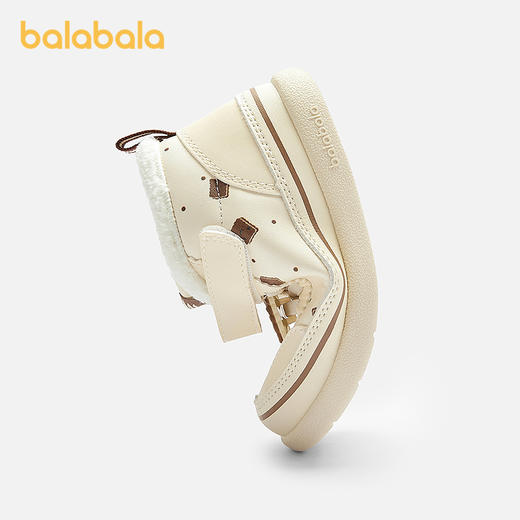 巴拉巴拉童鞋儿童学步鞋婴儿鞋子男女宝鞋板鞋2025春秋新童鞋加绒 商品图2