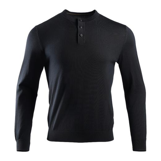 龙牙隐之云榕美丽诺羊毛亨利领毛衣 商品图2