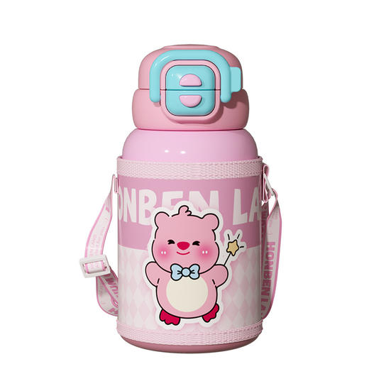 【316食品级❗️PU皮革款双饮保温杯】卡通双饮儿童可爱水壶 大容量吸管杯防摔学生水杯✨卡通双饮保温杯，防摔耐用更安全！550ml大容量🎉吸管+直饮随心选，趣味喝水快乐加倍！ 商品图4