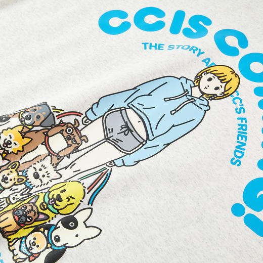 NPC潮牌CC系列刺绣&立体发泡印花圆领卫衣男童趣休闲宽松CC4AST15 商品图3