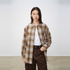 NEELLY纳俪商场同款秋季新款复古休闲格纹长袖衬衫女通勤宽松外套N25081B01061 商品缩略图1