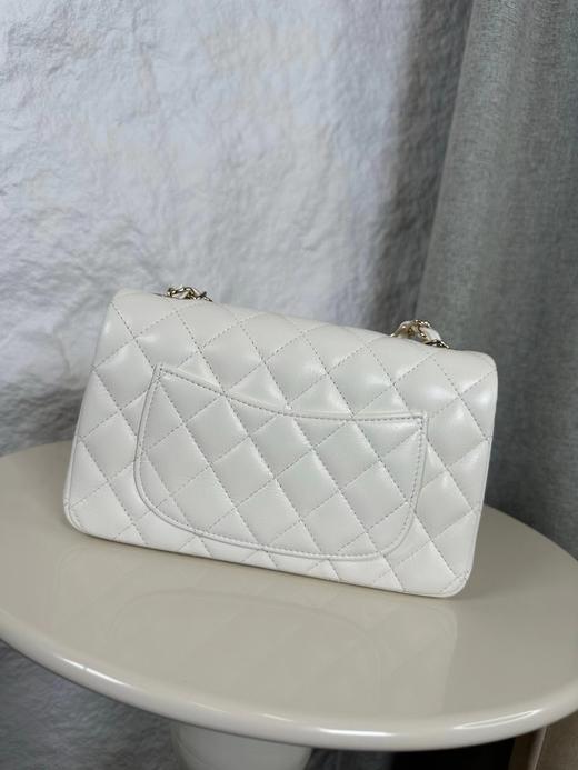 香奈儿 CF 升级版  大mini小羊皮  白色 (LZ) 商品图2