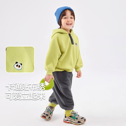 【新品上架】嘟嘟家儿童套装秋季新款男童连帽卫衣秋季女童裤子秋款宝宝童装潮 商品图4