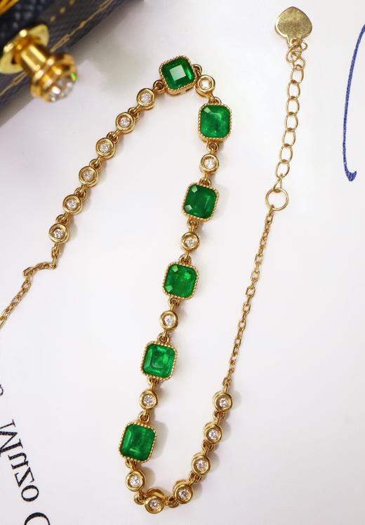 1.6vt刻面祖母绿手链 商品图3