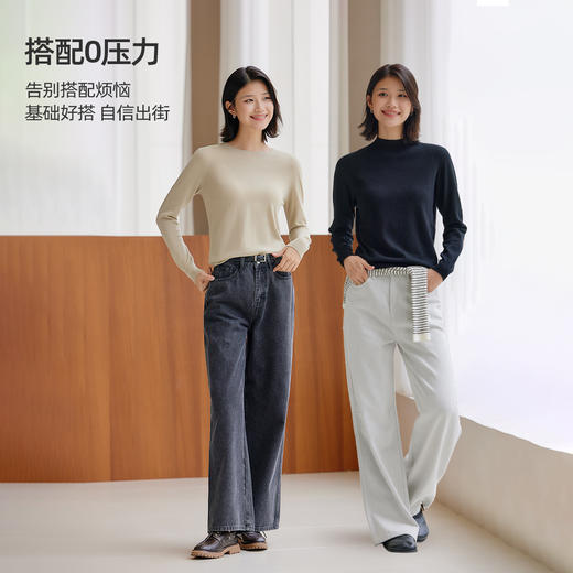 【牛仔裤】高腰牛仔直筒裤1P3224651 商品图4