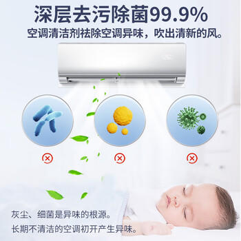 蓝洁星（LANJIEXING）空调清洗剂500ml*2瓶 除菌家用免拆洗汽车空调清洁剂杀菌99% /家庭清洁/纸品 /家庭环境清洁 /空调清洁剂 商品图6