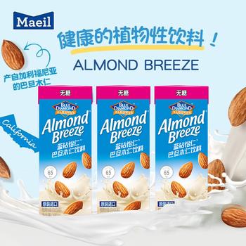 每日（Maeil）蓝钻怡仁巴旦木杏仁奶无糖0乳糖0蔗糖茶饮咖啡伴侣190ml*6盒 /水饮冲调 /饮料 /植物蛋白饮料 商品图6