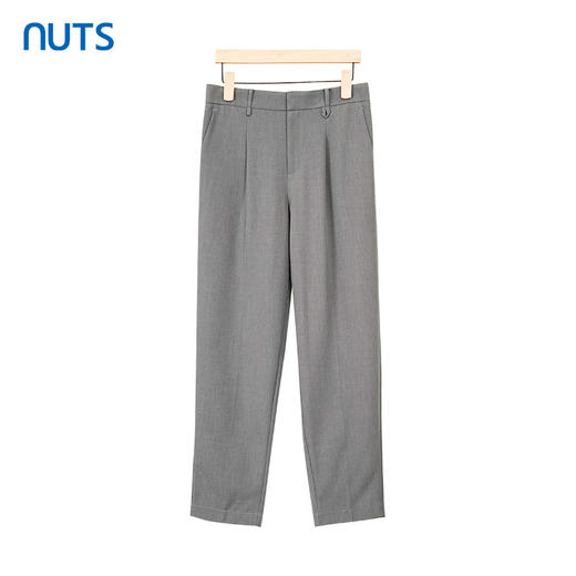 NUTS春季新款纯色简约高腰时尚通勤直筒西装长裤女413072339 商品图2
