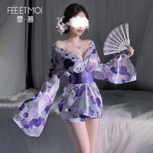 【情趣内衣】霏慕 樱花绘卷の诗意剪影和服ZY79 商品图2