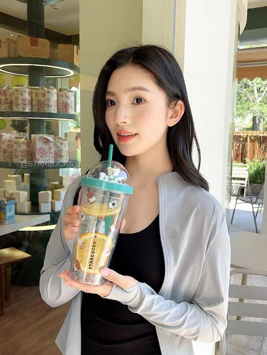 D081459可爱米菲熊550毫升大容量吸管杯 商品图3