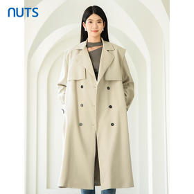 NUTS商场同款春秋款时尚气质英伦风中长款风衣外套女4380418A1
