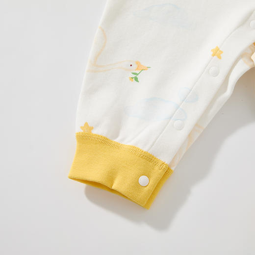 怡比小天鹅之家长袖开襟哈衣HY25AUN019白黄色调59#-80# 商品图10