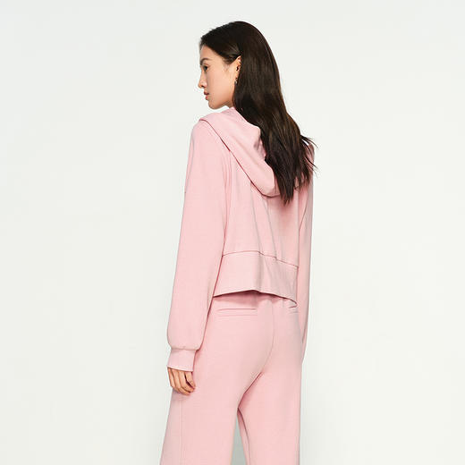 NEELLY纳俪商场同款秋新款时尚休闲正肩显瘦卫衣外套女个性短外套N25084C04409 商品图1