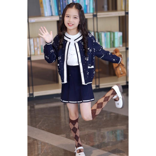 蝴蝶结针织套装 商品图2