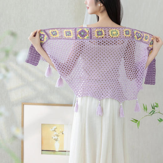 苏苏姐家晨灵披肩手工DIY钩针蕾丝线毛线团自制材料包 商品图2