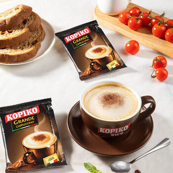 可比可（KOPIKO）速溶咖啡豪享卡布奇诺30.25g*24 三合一咖啡粉冲调饮品印尼进口 /水饮冲调 /咖啡 /速溶三合一 商品图2