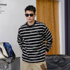 徐太浪美式做旧擦色条纹卫衣男2025新款秋季设计感套头打底衫上衣 商品缩略图0