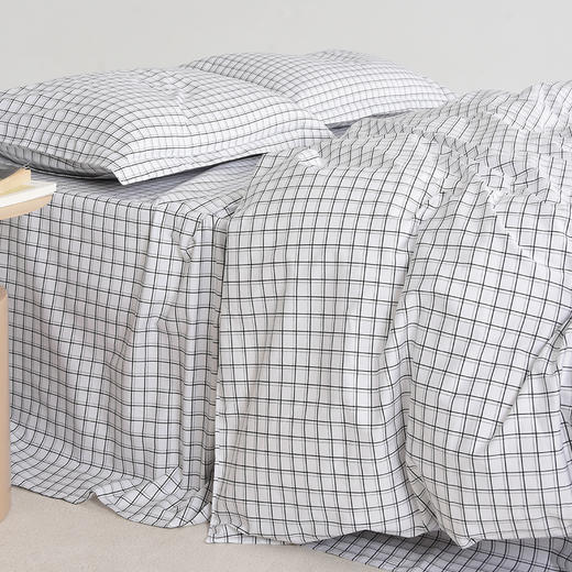 80S长绒棉贡缎印花四件套（黑白格调） 商品图5