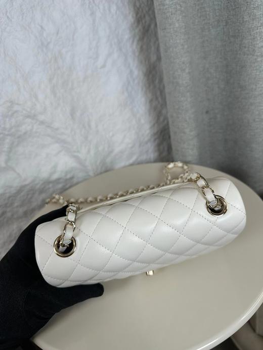 香奈儿 CF 升级版  大mini小羊皮  白色 (LZ) 商品图6