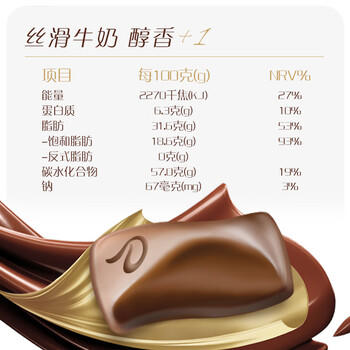 德芙 丝滑牛奶巧克力 43g*12盒装516g 休闲儿童零食 糖果 生日礼物 /休闲食品 /巧克力 /牛奶巧克力 商品图3