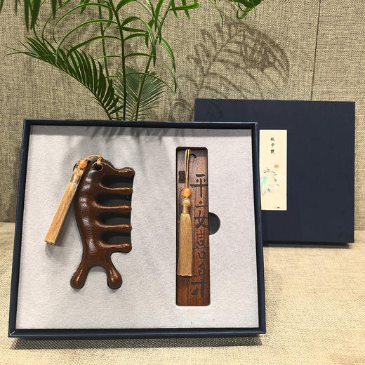 书签按摩梳2件套 商品图0