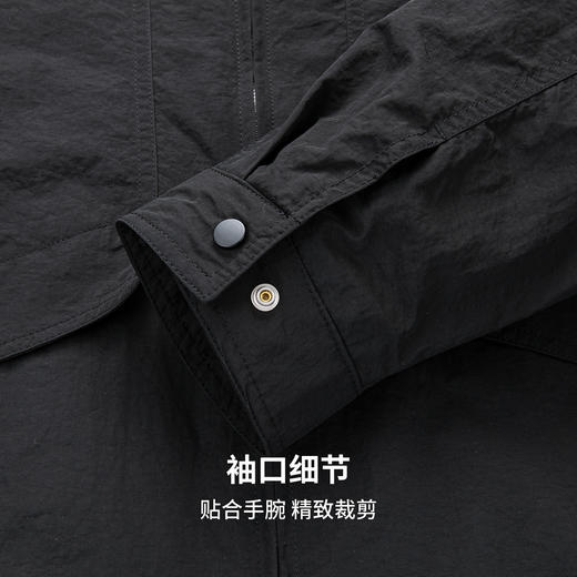 圣得西男士立领工装风宽松夹克2025年秋新款简约通勤美式休闲上衣 商品图8