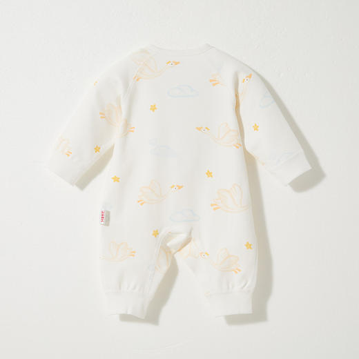 怡比小天鹅之家长袖系带哈衣HY25AUN018白黄色调52#-66# 商品图6