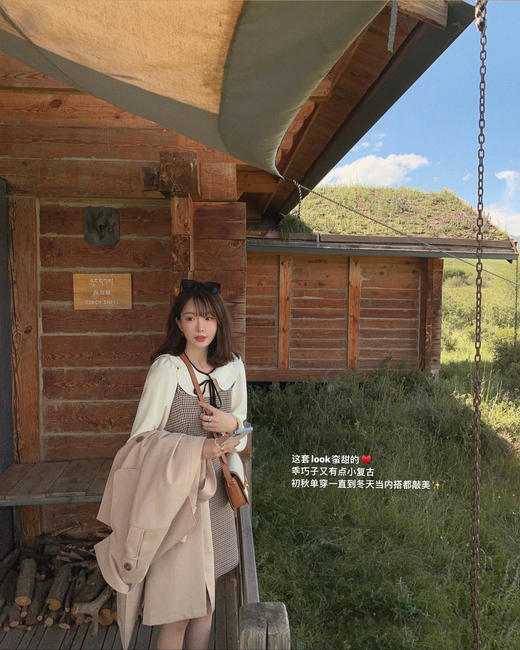 金蘑菇菇【纽约艺术馆】设计感复古棋盘格针织背心马甲女 商品图10