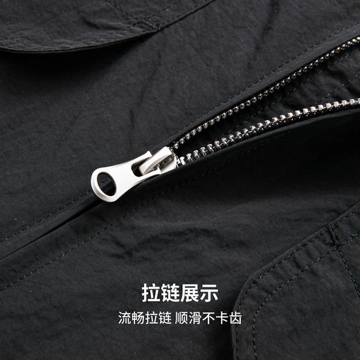 圣得西男士立领工装风宽松夹克2025年秋新款简约通勤美式休闲上衣 商品图9