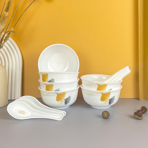 康宁冰萃玲珑 金银杏餐具12件套A CB-BSYX12A/KZ/LS 商品图1