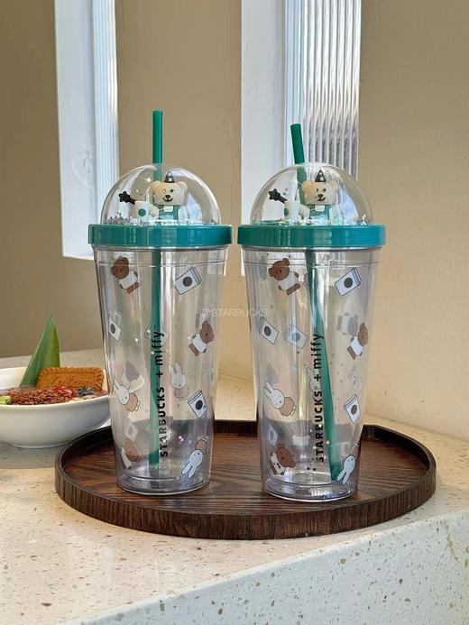 D081459可爱米菲熊550毫升大容量吸管杯 商品图1