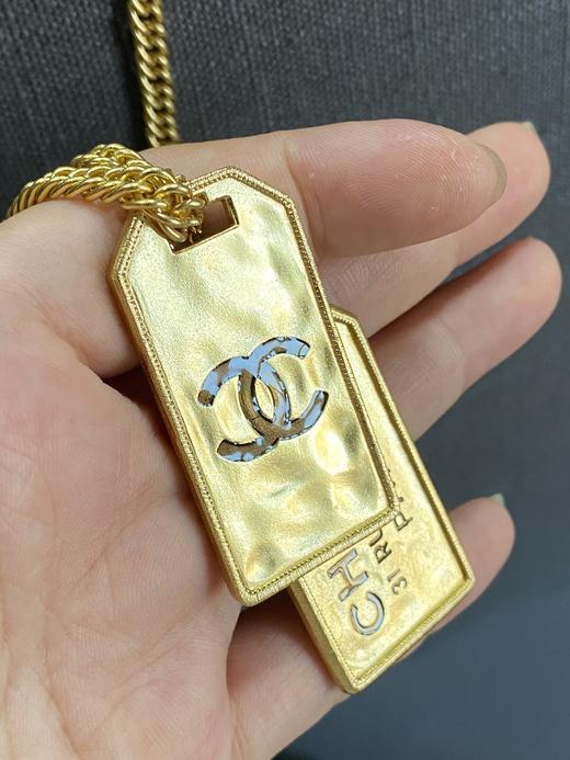 香奈儿 金色双金牌毛衣链登机牌项链 中古系列陈伟霆同款（XTY） 商品图5