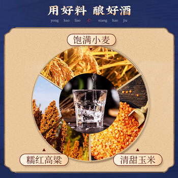 红星二锅头 蓝花15 清香型白酒 52度 500ml*6瓶 整箱装 纯粮口粮酒 商品图1