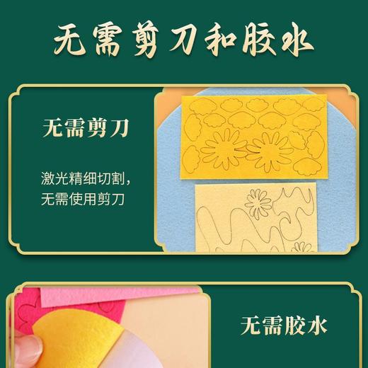 【九九重阳节，儿童DIY手工材料包~】重阳节手工diy幼儿园 送老人礼物 不织布挂饰 社区活动 粘贴制作材料-QB 商品图2