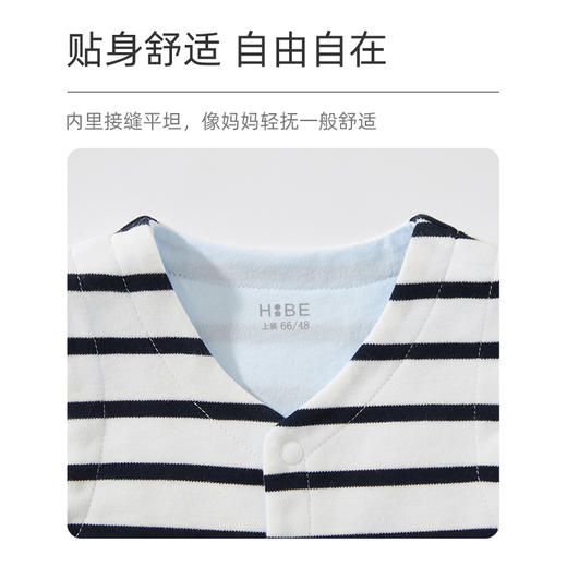 怡比爱心小熊内着马甲HY25AUN073蓝白色调80#-120# 商品图5