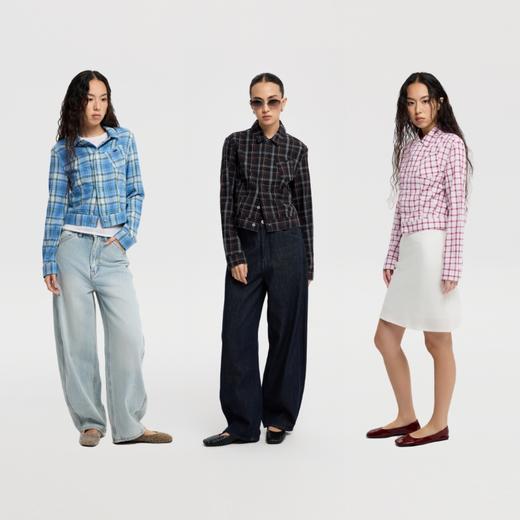 oneup格子短款外套 商品图4