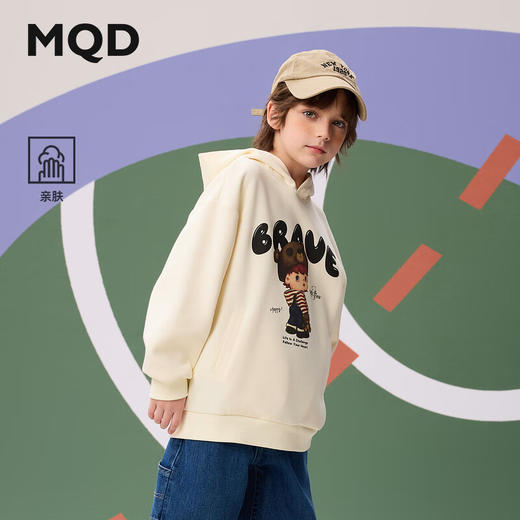 【MQD】男大童秋季新品运动休闲卡通连帽卫衣 商品图0
