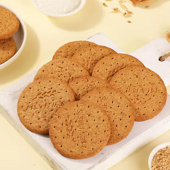 McVitie's麦维他原味全麦粗粮消化饼干400g 进口早餐 中老年人孕妇休闲零食 /休闲食品 /饼干 /酥性饼干 商品图4